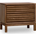 Modus Furniture Tanner Two Drawer Ash Wood Nightstand in Roux 655450444920 QPUA81 Image 2