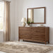 Modus Furniture Tanner Wall or Dresser Mirror in Roux 655450444951 QPUA83 Image 1
