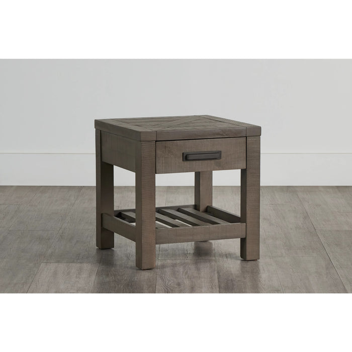 Modus Taryn One-Drawer End Table in Rustic GreyMain Image