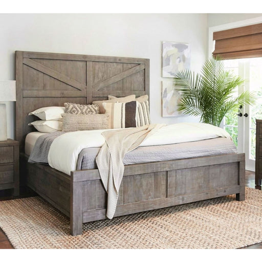 Modus Taryn Solid Wood Platform Bed in Rustic GreyMain Image