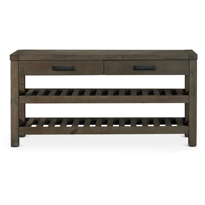 Modus Taryn Two-Drawer Console Table in Rustic GreyImage 10