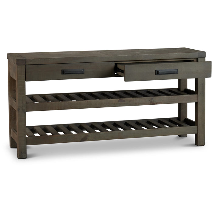 Modus Taryn Two-Drawer Console Table in Rustic GreyImage 8