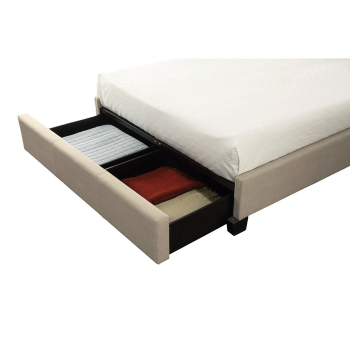 Modus Tavel Nailhead Footboard Storage Bed in Toast LinenImage 6