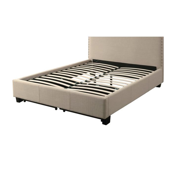 Modus Tavel Nailhead Footboard Storage Bed in Toast LinenImage 7