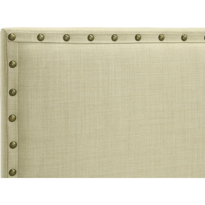 Modus Furniture Tavel Nailhead Footboard Storage Bed in Tumbleweed  3ZS1D 12 Image 3