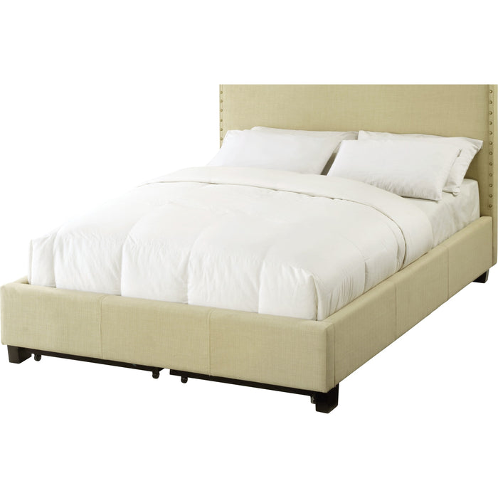 Modus Furniture Tavel Nailhead Footboard Storage Bed in Tumbleweed  3ZS1D 12 Image 4