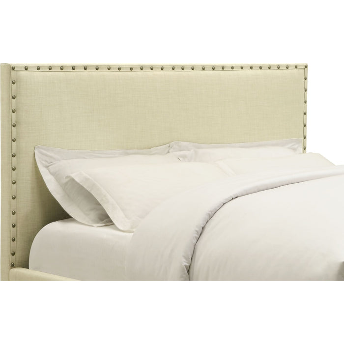 Modus Furniture Tavel Nailhead Upholstered Headboard in Tumbleweed  3ZS1L BH12 Image 5