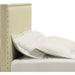 Modus Furniture Tavel Nailhead Upholstered Headboard in Tumbleweed  3ZS1L BH12 Image 6