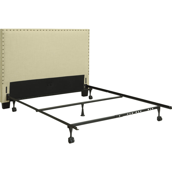 Modus Furniture Tavel Nailhead Upholstered Headboard in Tumbleweed  3ZS1L BH12 Image 7