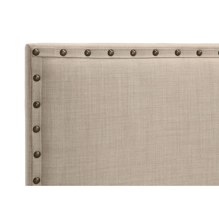Modus Tavel Nailhead Upholstered Platform Bed in Toast LinenImage 6