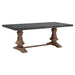 Modus Thurston Concrete and Solid Wood Rectangular Dining TableImage 2