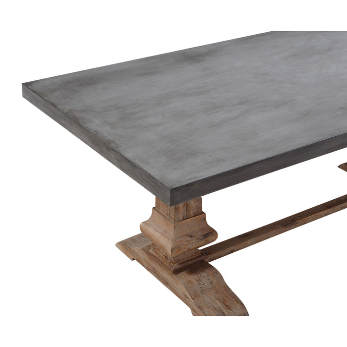 Modus Thurston Concrete and Solid Wood Rectangular Dining TableImage 3