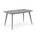 Modus Tiago Wood Frame Dining Table in Gray Stone and Black MetalImage 4