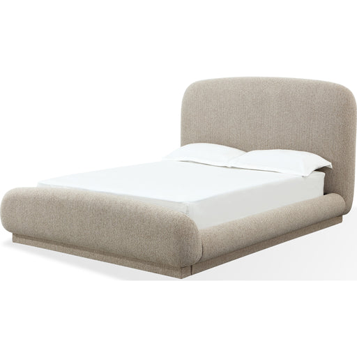 Modus Furniture Tirimbina Chenille Upholstered Platform Bed in Hyena  UVYLS  Image 2