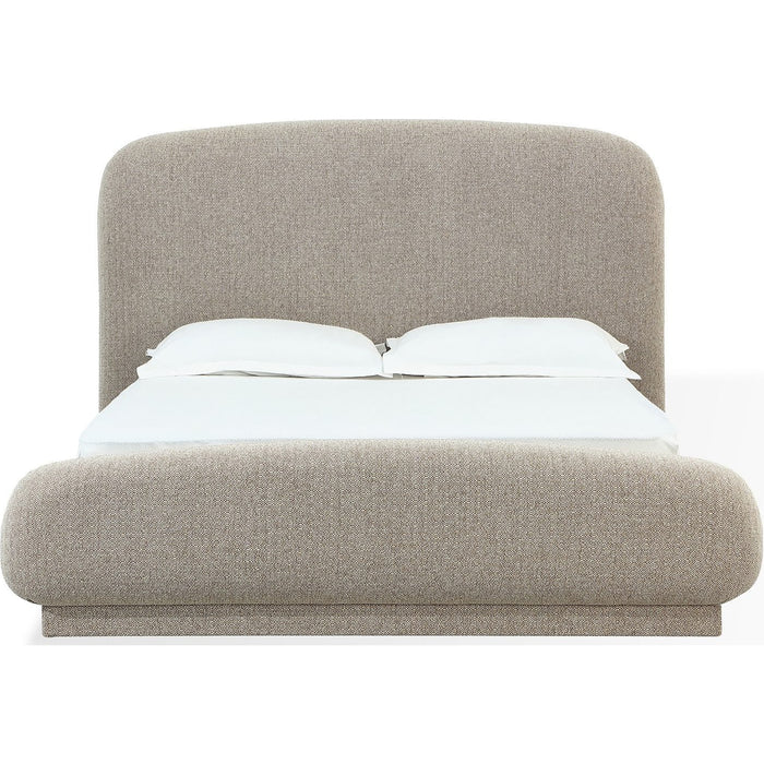 Modus Furniture Tirimbina Chenille Upholstered Platform Bed in Hyena  UVYLS  Image 3