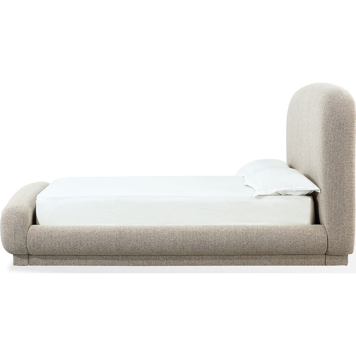 Modus Furniture Tirimbina Chenille Upholstered Platform Bed in Hyena  UVYLS  Image 4