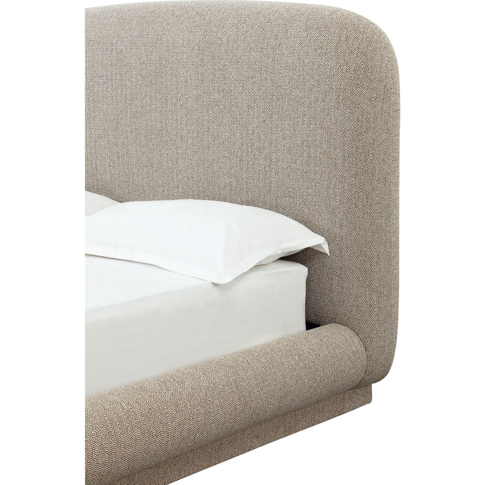 Modus Furniture Tirimbina Chenille Upholstered Platform Bed in Hyena  UVYLS  Image 5