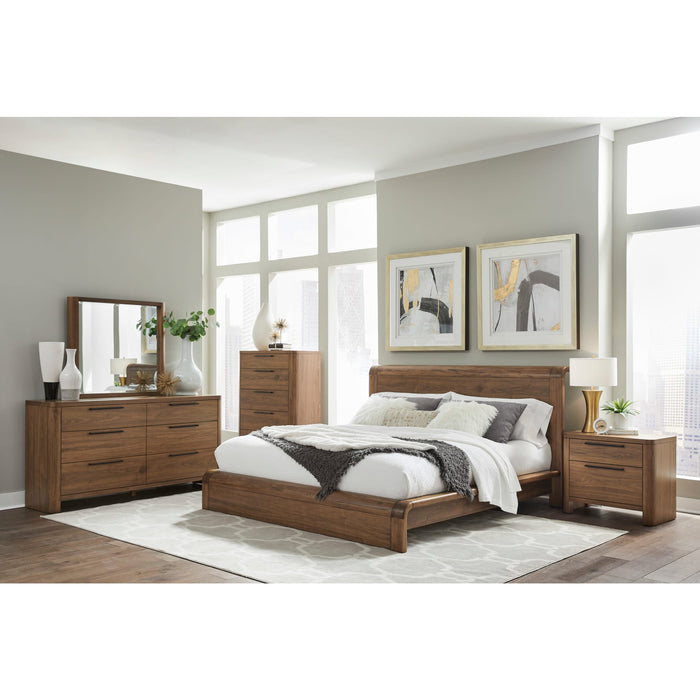 Modus Furniture Totes Five Drawer Chest in English Walnut 655450462269 RXVK84 Image 3
