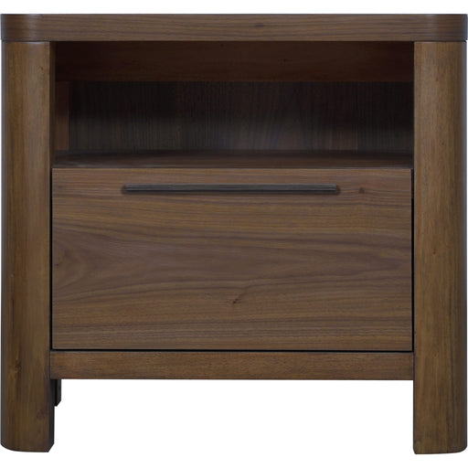 Modus Furniture Totes One Drawer Nightstand in English Walnut 655450462221 RXVK81 Image 1