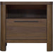 Modus Furniture Totes One Drawer Nightstand in English Walnut 655450462221 RXVK81 Image 1