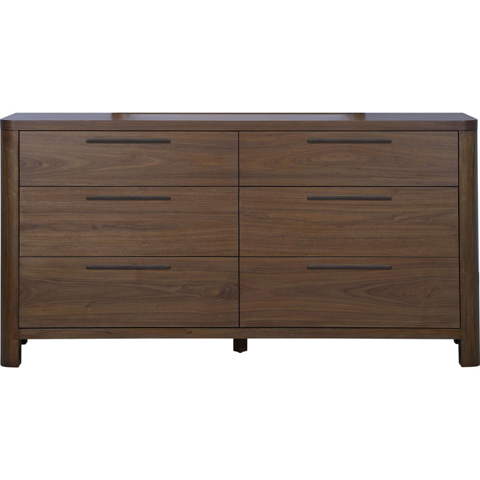 Modus Furniture Totes Six Drawer Dresser in English Walnut 655450462245 RXVK82 Image 2