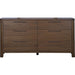 Modus Furniture Totes Six Drawer Dresser in English Walnut 655450462245 RXVK82 Image 2