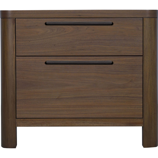 Modus Furniture Totes Two Drawer Nightstand in English Walnut 655450462238 RXVK81B Image 1