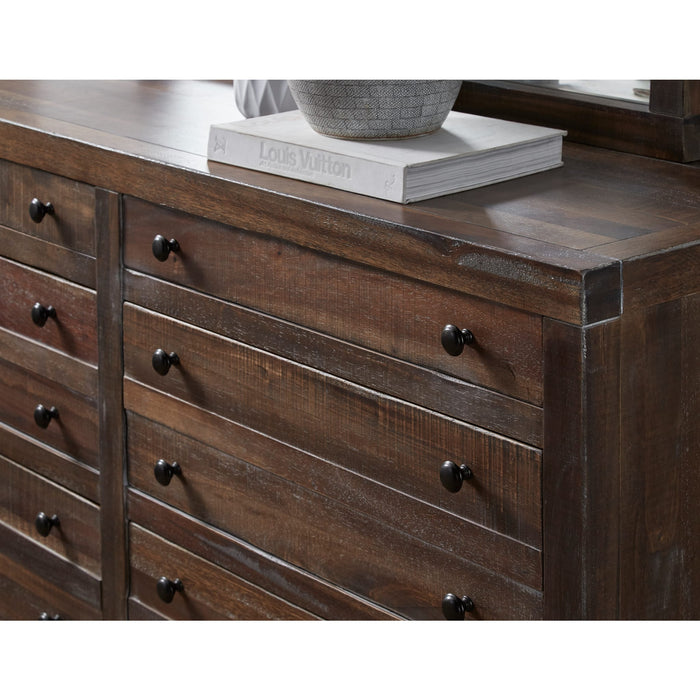 Modus Furniture Townsend Eight Drawer Solid Wood Dresser in Java (2024) 655450431876 8T0682A Image 3