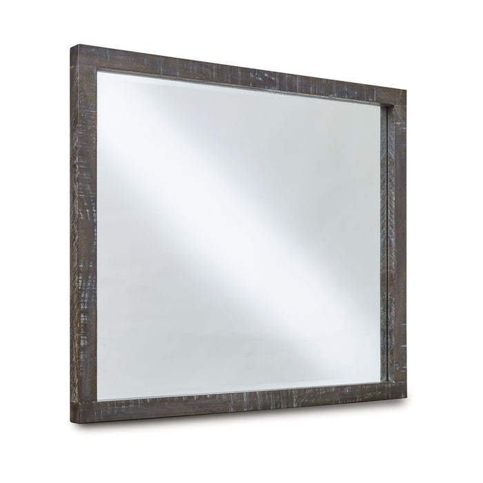Modus Townsend Solid Wood Beveled Glass Mirror in Gunmetal Image 1