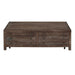 Modus Townsend Solid Wood Castered Coffee Table in Java Image 4
