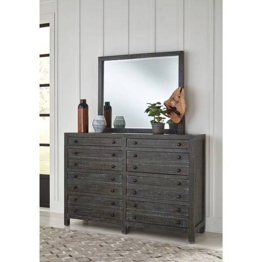 Modus Furniture Townsend Solid Wood Eight Drawer Dresser in Gunmetal (2024) 655450431845 8TR982A Image 1