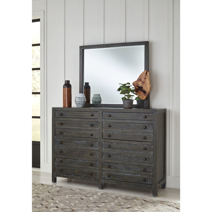 Modus Furniture Townsend Solid Wood Eight Drawer Dresser in Gunmetal (2024) 655450431845 8TR982A Image 1