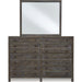 Modus Furniture Townsend Solid Wood Eight Drawer Dresser in Gunmetal (2024) 655450431845 8TR982A Image 4