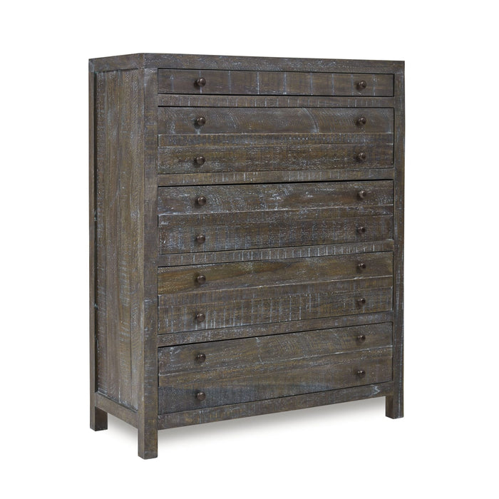 Modus Townsend Solid Wood Five Drawer Chest in GunmetalImage 2