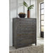 Modus Furniture Townsend Solid Wood Five Drawer Chest in Gunmetal (2024) 655450431852 8TR984A Main Image