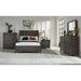Modus Townsend Solid Wood Low-Profile Bed in GunmetalImage 1