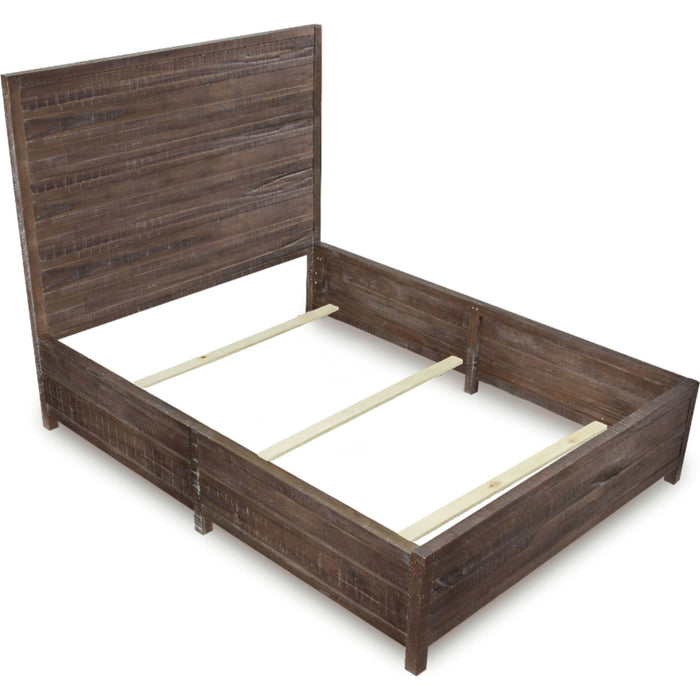 Modus Furniture Townsend Solid Wood Low Profile Bed in Gunmetal  8TR9B  Image 5