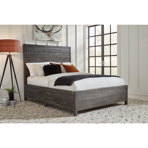 Modus Furniture Townsend Solid Wood Low Profile Bed in Gunmetal  8TR9B  Main Image