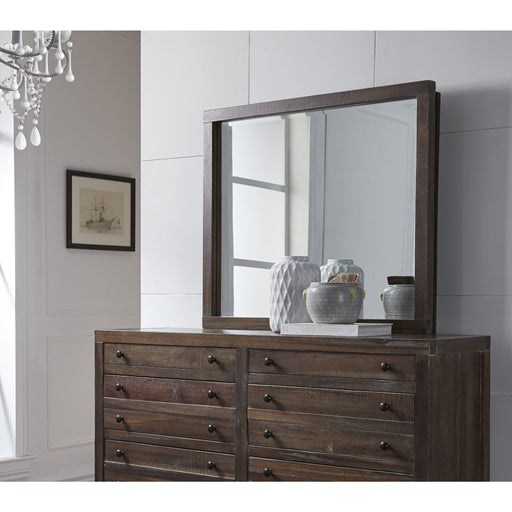 Modus Furniture Townsend Solid Wood Mirror in Java 655450159893 8T0683 Main Image
