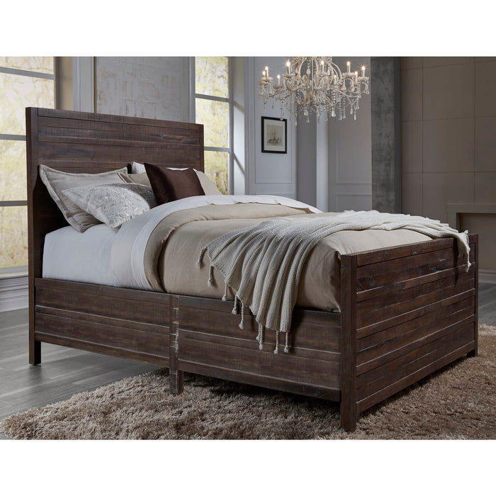Modus Townsend Solid Wood Panel Bed in JavaMain Image