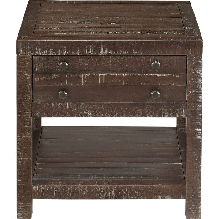 Modus Furniture Townsend Solid Wood Side Table in Java 655450170881 8T0622 Image 4
