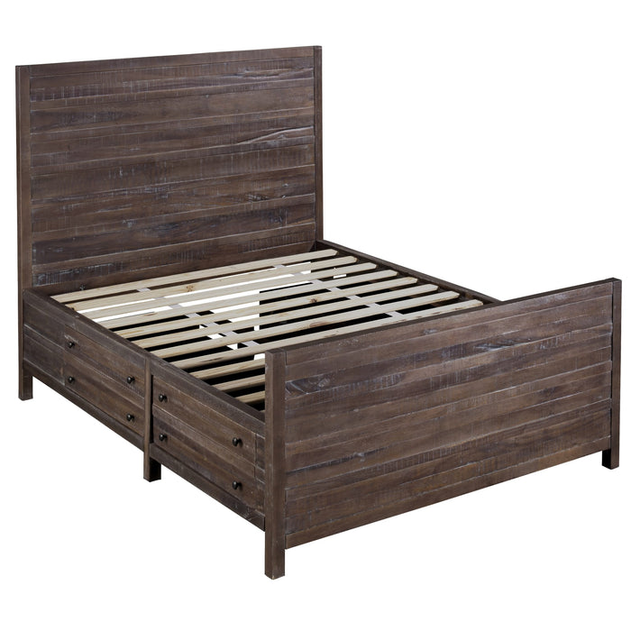 Modus Townsend Solid Wood Storage Bed in Java Image 7