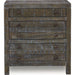 Modus Furniture Townsend Solid Wood Three Drawer Nighstand in Gunmetal 655450256172 8TR981 Image 3