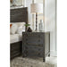 Modus Furniture Townsend Solid Wood Three Drawer Nightstand in Gunmetal 655450256172 8TR981 Main Image