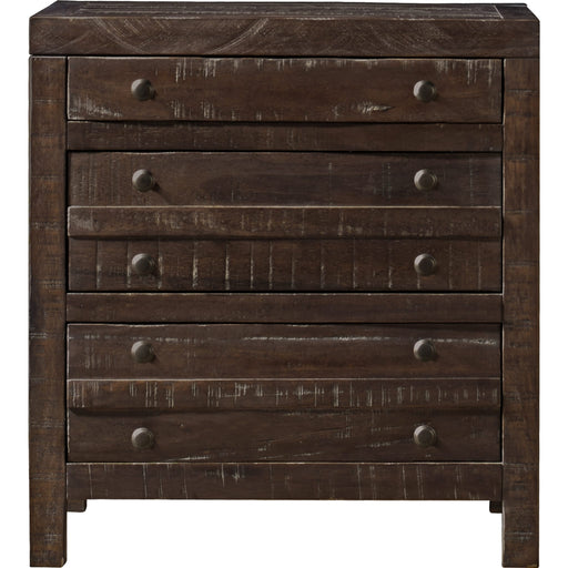 Modus Furniture Townsend Three Drawer Solid Wood Nightstand in Java 655450159879 8T0681 Image 2