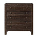 Modus Townsend Three Drawer Solid Wood Nightstand in Java Image 2