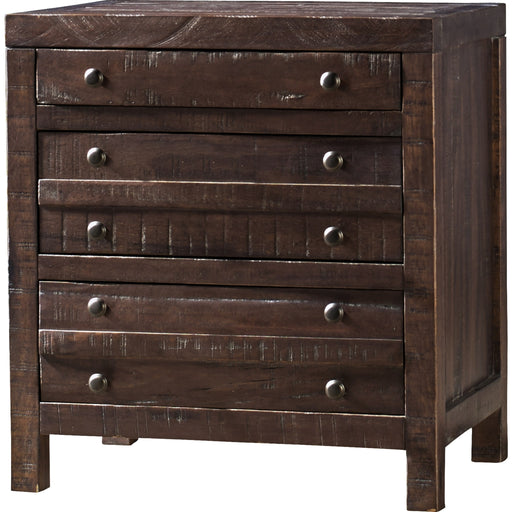 Modus Furniture Townsend Three Drawer Solid Wood Nightstand in Java 655450159879 8T0681 Image 3