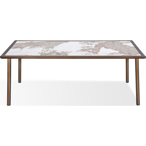 Modus Furniture Tulum Stone Top Dining Table with Bronze Metal Base 655450423253 PWSW61 Image 4