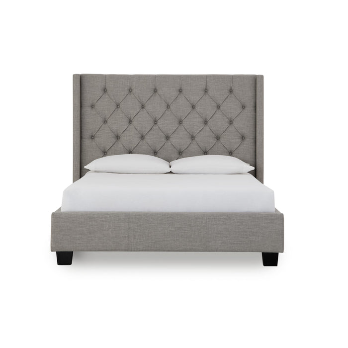 Modus Verona Upholstered Platform Bed in Speckled GreyImage 2