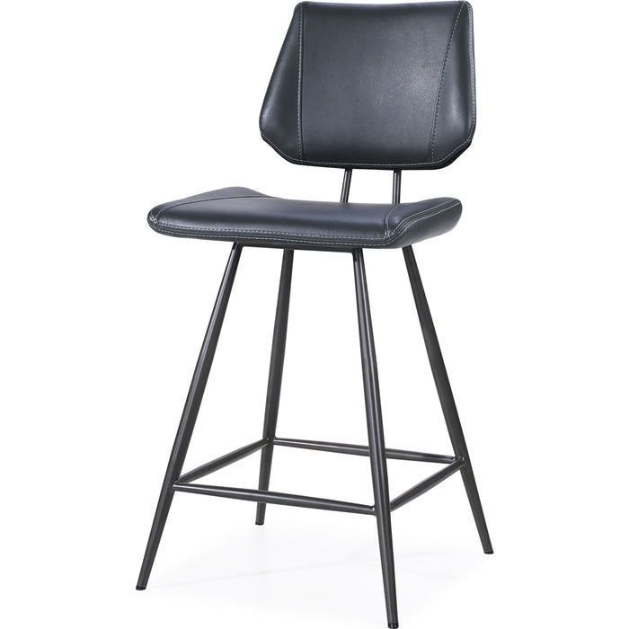 Modus Furniture Vinson Modern Swivel Counter Stool in Cobalt 655450166471 9LE870V Image 2